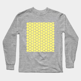 Concentric hexagons - yellow Long Sleeve T-Shirt